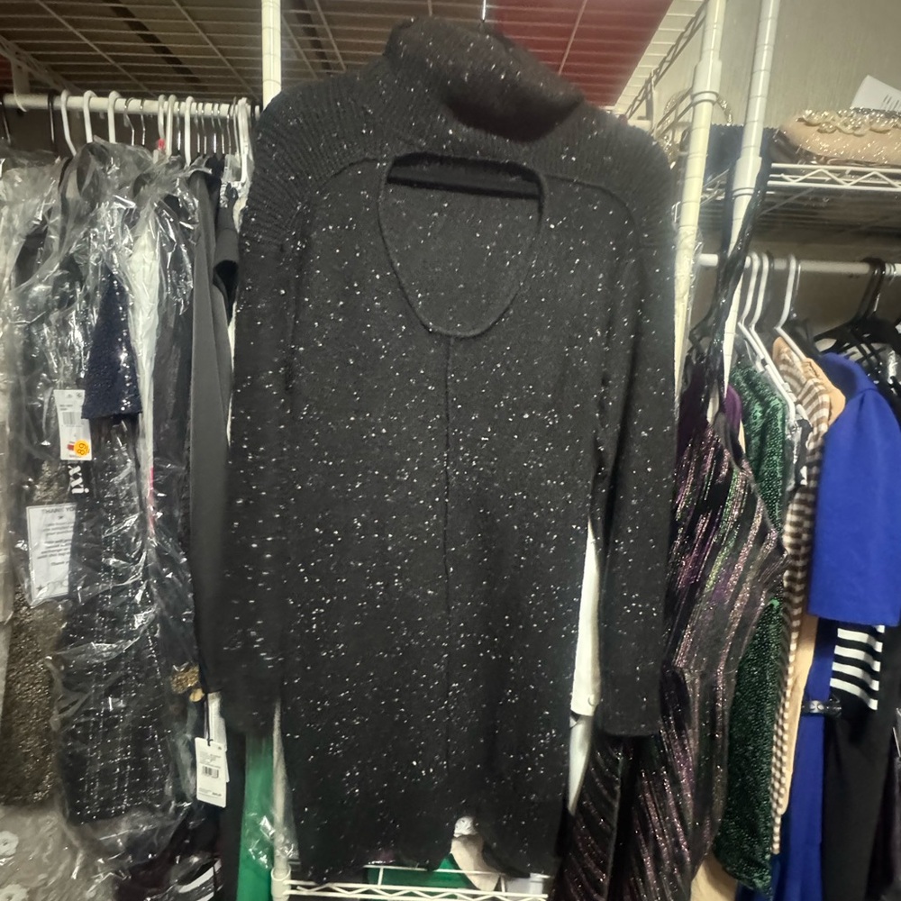 Black Tape Black Sparkle Knit Dress - Picture 5 of 6